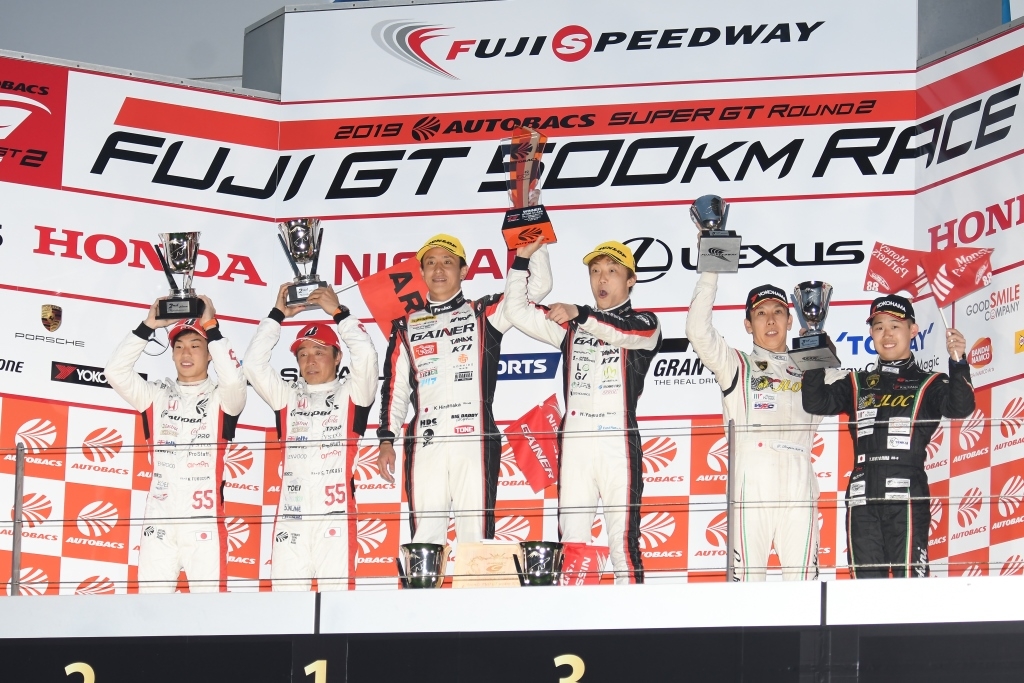 SUPER GT第2戦　GT300クラス表彰台