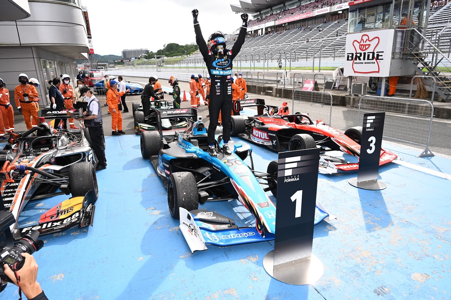 スーパーフォーミュラ初優勝の 笹原右京選手