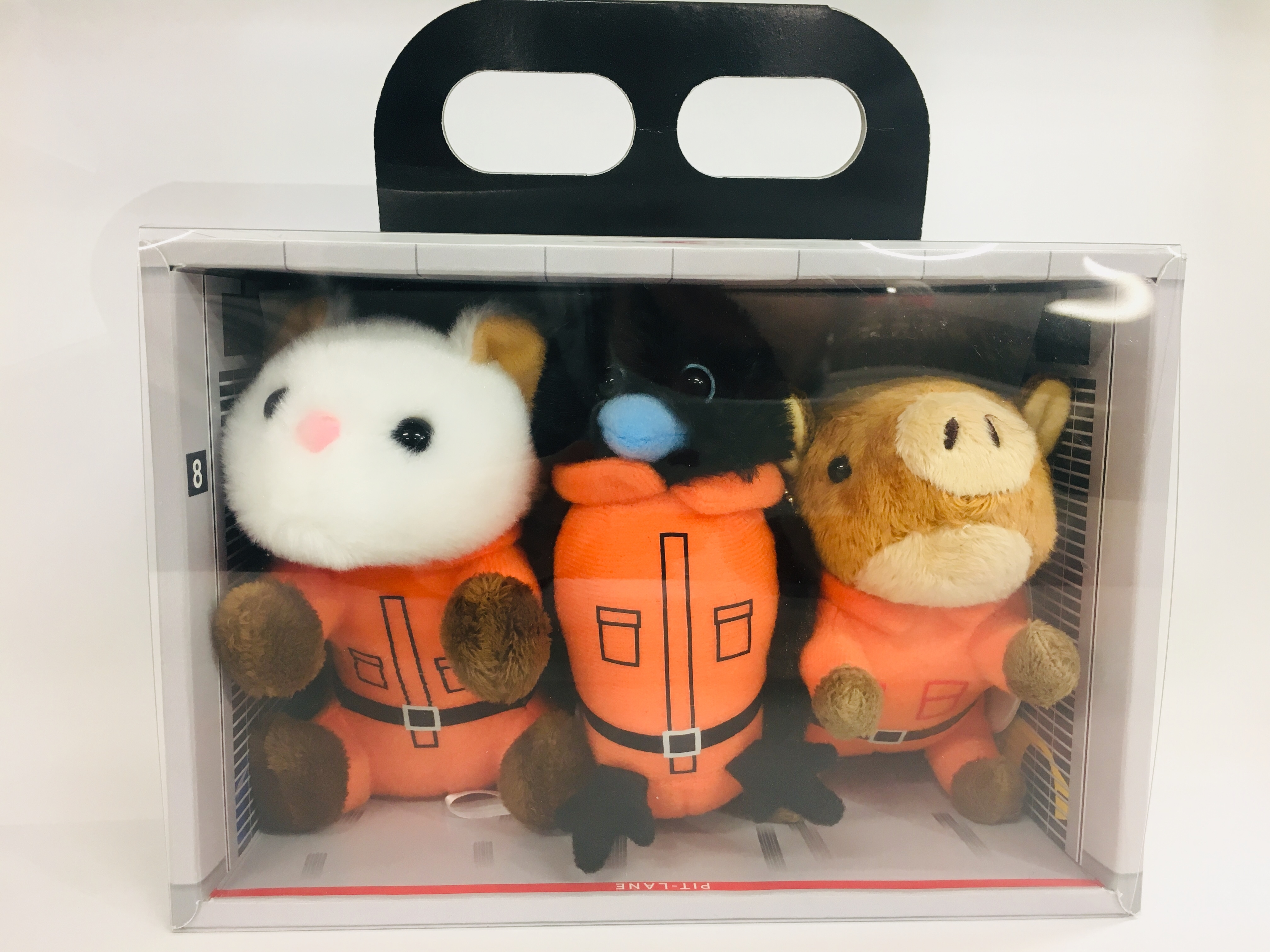 ぬいぐるみ3兄弟「サンちゃん」、「テンちゃん」、「うり坊」