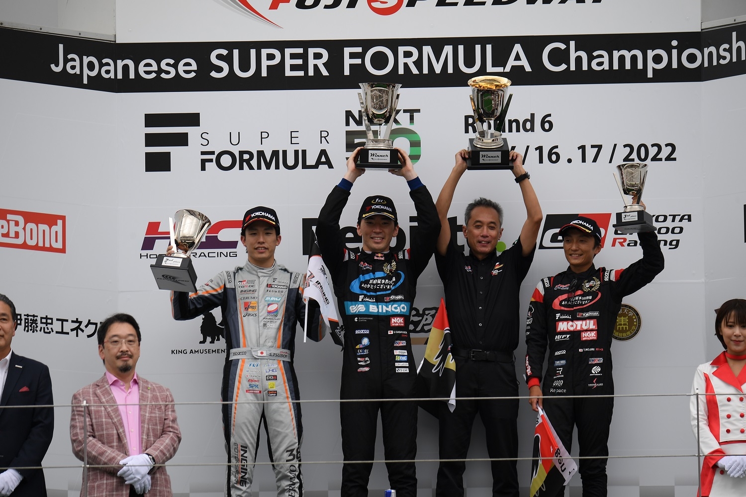 スーパーフォーミュラ第6戦 表彰式