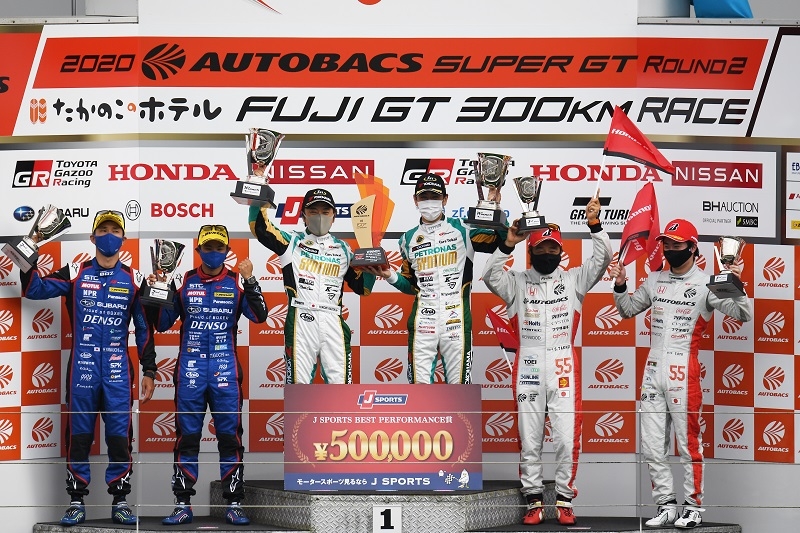 GT300クラス表彰台