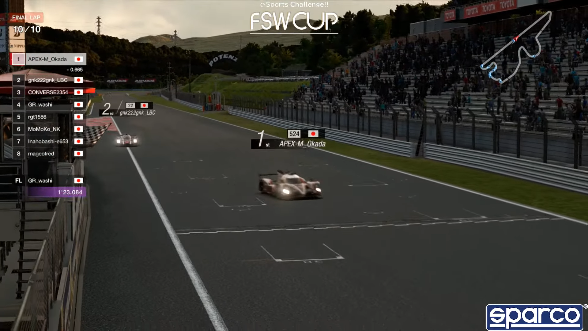 「ガチのひとCUP」僅差のゴールシーン