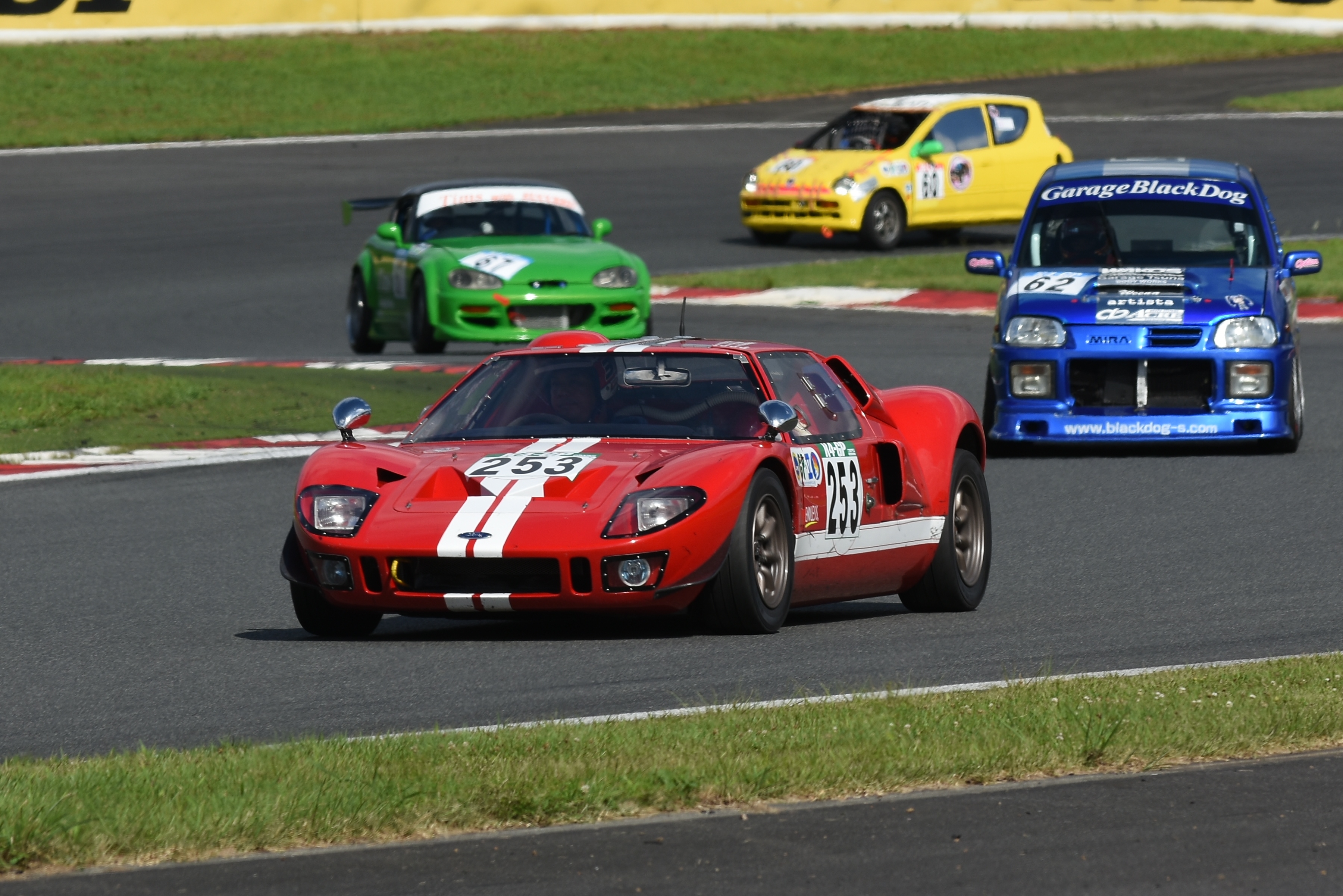 K4－GP車両のパレードラン（14日）、エキシビションラン（15日）